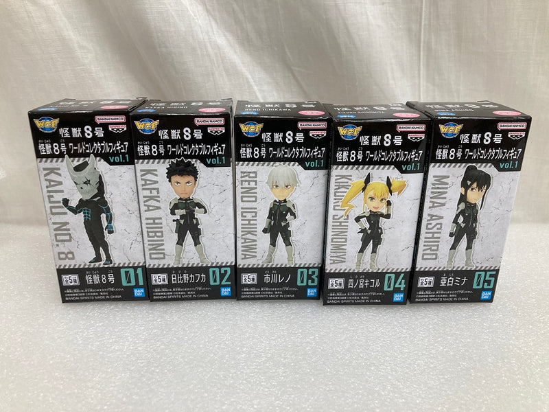 中古】【未開封】【セット】全5種セット 「怪獣8号」 ワールドコレクタブルフィギュアvol.1＜