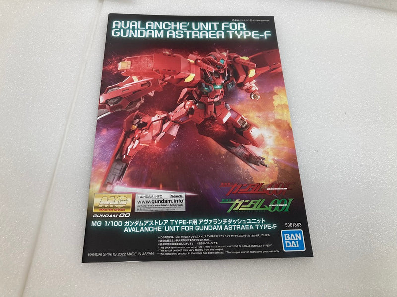 【中古】【未組立】1/100 MG ガンダムアストレア TYPE-F用 アヴァランチダッシュユニット 「機動戦士ガンダム00F(ダブルオーエフ)」 プレミアムバンダイ限定 [5061863]＜プラモデル＞（代引き不可）6520