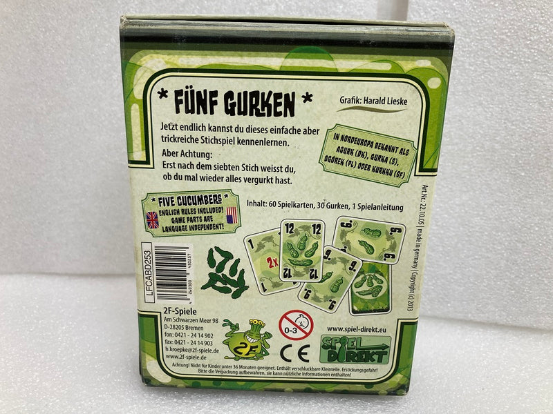 【中古】【開封品】5本のキュウリ (Funf Gurken) [日本語訳付き]＜おもちゃ＞（代引き不可）6520