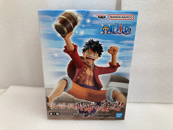 【中古】【未開封】モンキー・D・ルフィ 「ワンピース」 野郎ども宴だ!!-MONKEY.D.LUFFY-＜フィギュア＞（代引き不可）6520