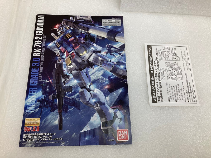 【中古】【未組立】ラストワン賞　1/100 MG RX-78-2 ガンダム Ver.3.0 ソリッドクリア/リバース 「一番くじコラボ 機動戦士ガンダム ガンプラ」 ＜プラモデル＞（代引き不可）6520