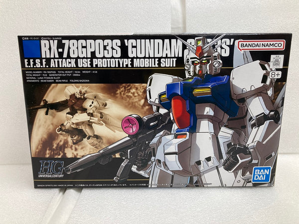 【中古】【未組立】1/144 HGUC RX-78GP03S ガンダム GP03S ステイメン 「機動戦士ガンダム0083 STARDUST MEMORY」＜プラモデル＞（代引き不可）6520