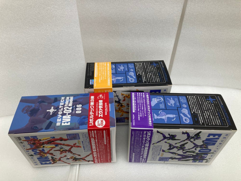 【中古】【未開封】【セット】リボルテックヤマグチ No.004  No.005　No.006　 エヴァンゲリオン初号機　零号機　弐号機 ＜フィギュア＞（代引き不可）6520