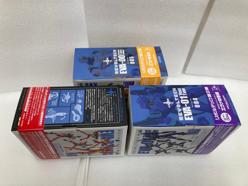 【中古】【未開封】【セット】リボルテックヤマグチ No.004  No.005　No.006　 エヴァンゲリオン初号機　零号機　弐号機 ＜フィギュア＞（代引き不可）6520