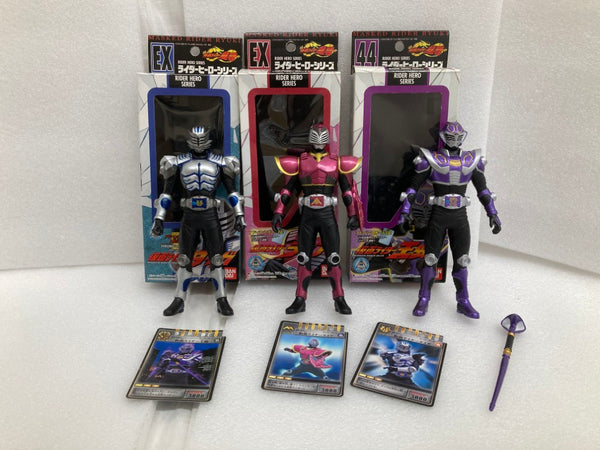 【中古】【開封品】【セット】ライダーヒーローシリーズ「仮面ライダー龍騎」/ライア/王蛇/タイガ＜フィギュア＞（代引き不可）6520