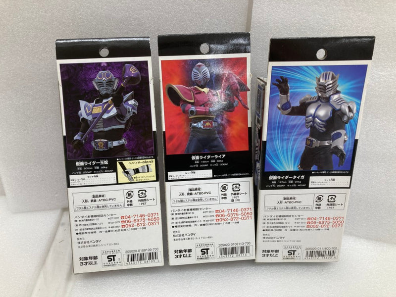 【中古】【開封品】【セット】ライダーヒーローシリーズ「仮面ライダー龍騎」/ライア/王蛇/タイガ＜フィギュア＞（代引き不可）6520