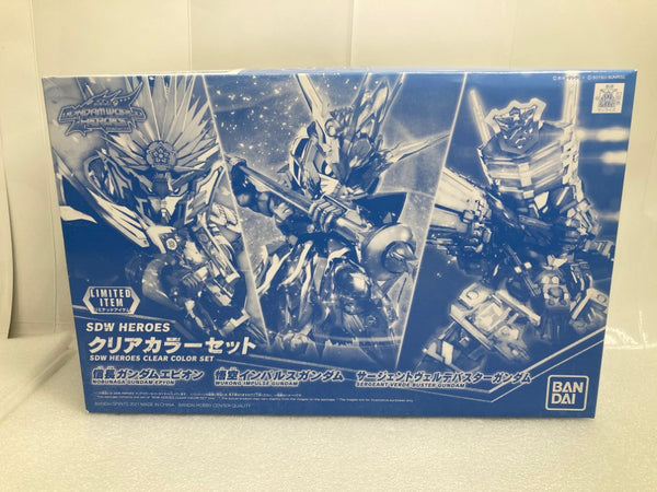 【中古】【未組立】信長ガンダムエピオン 悟空インパルスガンダム サージェントヴェルデバスターガンダム クリアカラーセット＜プラモデル＞（代引き不可）6520