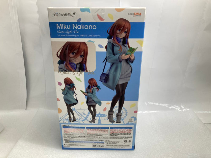 【中古】【未開封】中野三玖 Date Style Ver. 「五等分の花嫁∬」 1/6 プラスチック製塗装済み完成品＜フィギュア＞（代引き不可）6520
