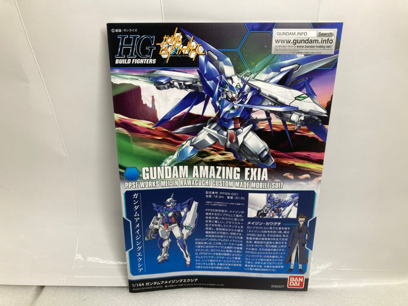 【中古】【未組立】1/144 HGBF PPGN-001 ガンダムアメイジングエクシア 「ガンダムビルドファイターズ」＜プラモデル＞（代引き不可）6520