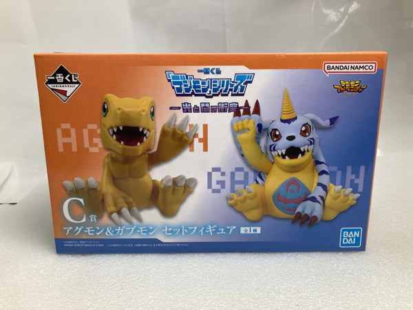 【中古】【未開封】アグモン＆ガブモン セットフィギュア(2体セット) 「一番くじ 『デジモン』シリーズ -光と闇の衝突-」 C賞＜フィギュア＞（代引き不可）6520