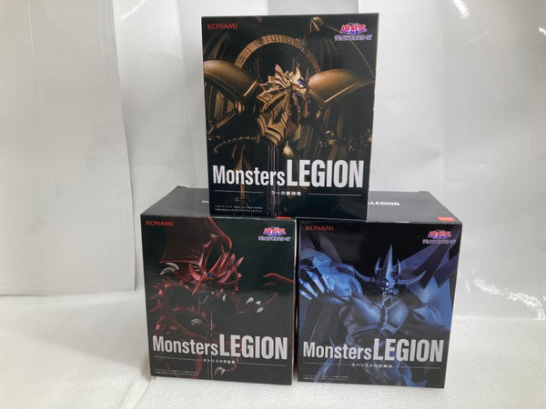 【中古】【未開封】【セット】「遊戯王」 Monsters LEGION /ラーの翼神竜/オシリスの天空竜 /オベリスクの巨神兵 3種＜フィギュア＞（代引き不可）6520