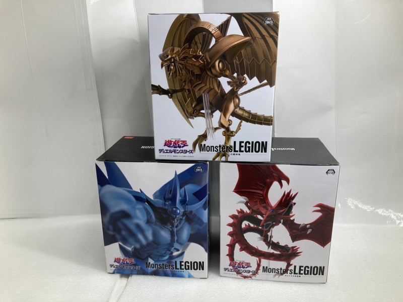 【中古】【未開封】【セット】「遊戯王」 Monsters LEGION /ラーの翼神竜/オシリスの天空竜 /オベリスクの巨神兵 3種＜フィギュア＞（代引き不可）6520
