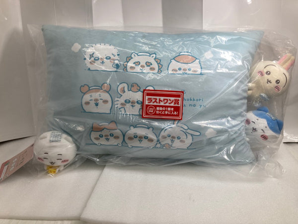 【中古】【未開封】集合 一緒にほっこり♪湯あがりクッション 一番くじ なんかほっこり ちいかわの湯 ラストワン賞＜コレクターズアイテム＞（代引き不可）6520