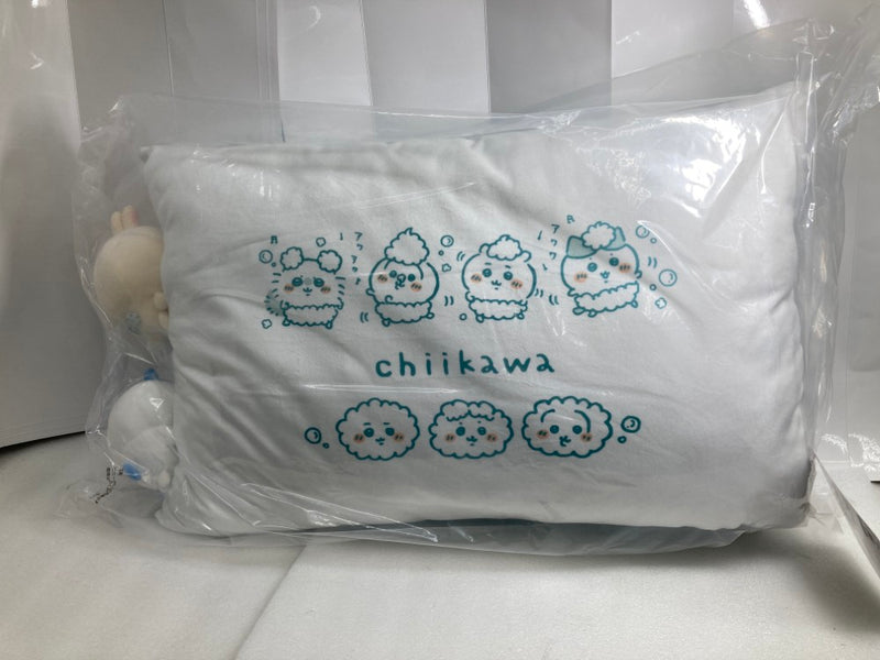 【中古】【未開封】集合 一緒にほっこり♪湯あがりクッション 一番くじ なんかほっこり ちいかわの湯 ラストワン賞＜コレクターズアイテム＞（代引き不可）6520