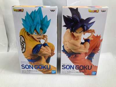 【中古】【未開封】【セット】孫悟空 地球育ちのサイヤ人(身勝手の極意”兆”)/ SSGSS孫悟空 -超サイヤ人ゴッド超サイヤ人＜フィギ...