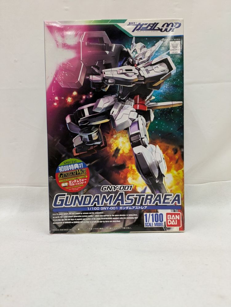 【中古】【未組立】[初回特典付] 1/100 GNY-001 ガンダムアストレア 機動戦士ガンダム00(ダブルオー)＜プラモデル＞（代引き不可）6537