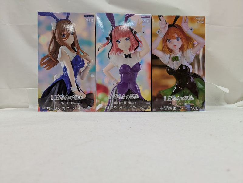 【中古】【未開封】【セット】映画五等分の花嫁Trio-Try-iT-Figure中野四葉、中野三玖、中野二乃バニー　3点＜フィギュア＞（代引き不可）6537