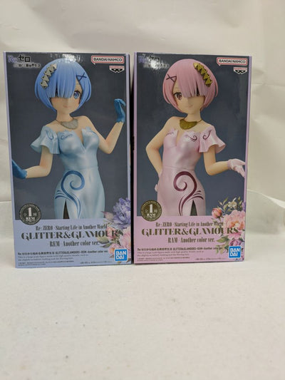 【中古】【未開封】【セット】Re:ゼロから始める異世界生活GLITTER＆GLAMOURSーREM-、RAM　2点＜フィギュア＞（代引...