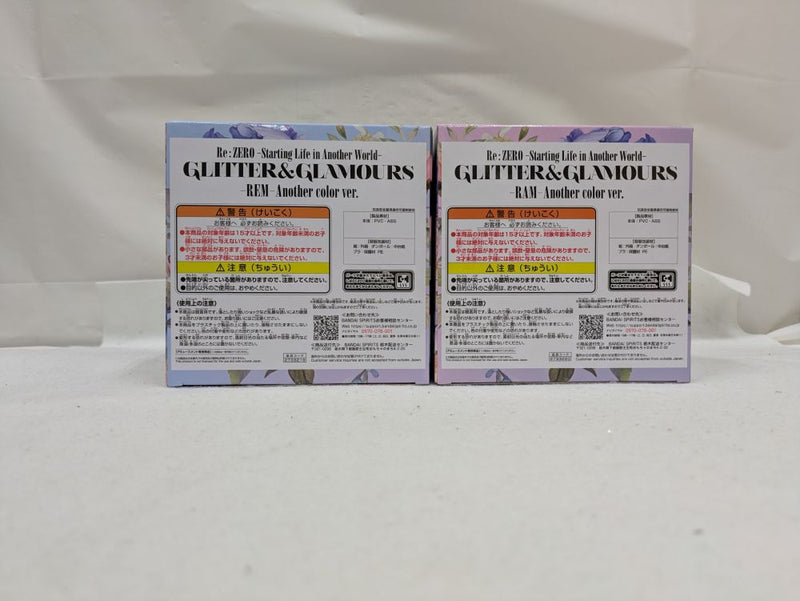 【中古】【未開封】【セット】Re:ゼロから始める異世界生活GLITTER＆GLAMOURSーREM-、RAM　2点＜フィギュア＞（代引き不可）6537