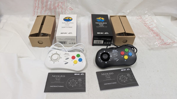 【中古】【開封品】【セット】【動作確認済】NEOGEO mini PAD 白・黒＜レトロゲーム＞（代引き不可）6537