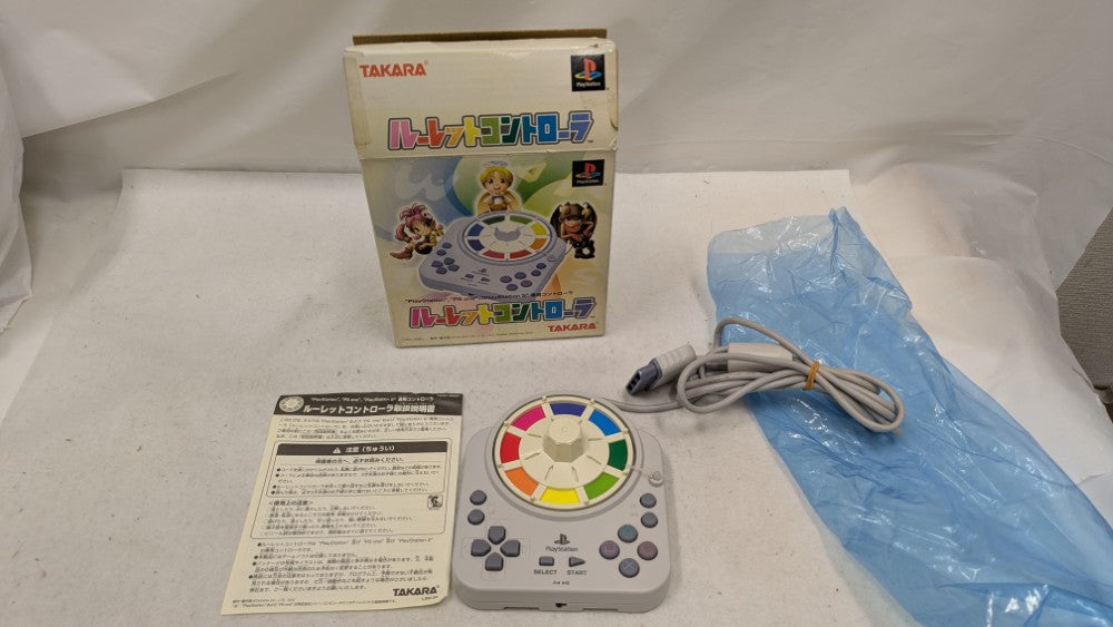 美品　タカラ　PS2　ルーレットコントローラ TAKC-00001 中古】【開封品】PlayStation2専用コントローラー ルーレット
