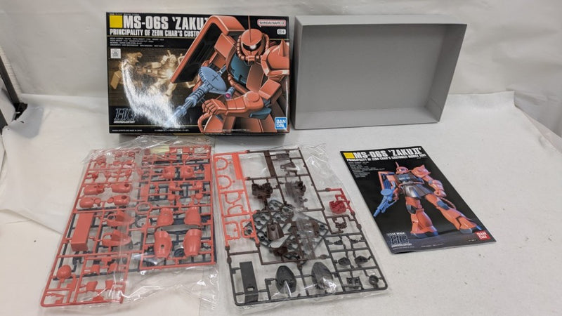 【中古】【未組立】1/144 HGUC MS-06S シャア専用ザク 「機動戦士ガンダム」＜プラモデル＞（代引き不可）6537