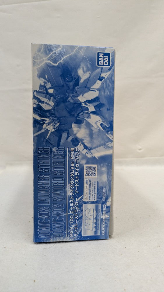 【中古】【未組立】1/100 MG エールストライクガンダム Ver.RM用 ランチャーストライカー/ソードストライカーパック＜プラモデル＞（代引き不可）6537