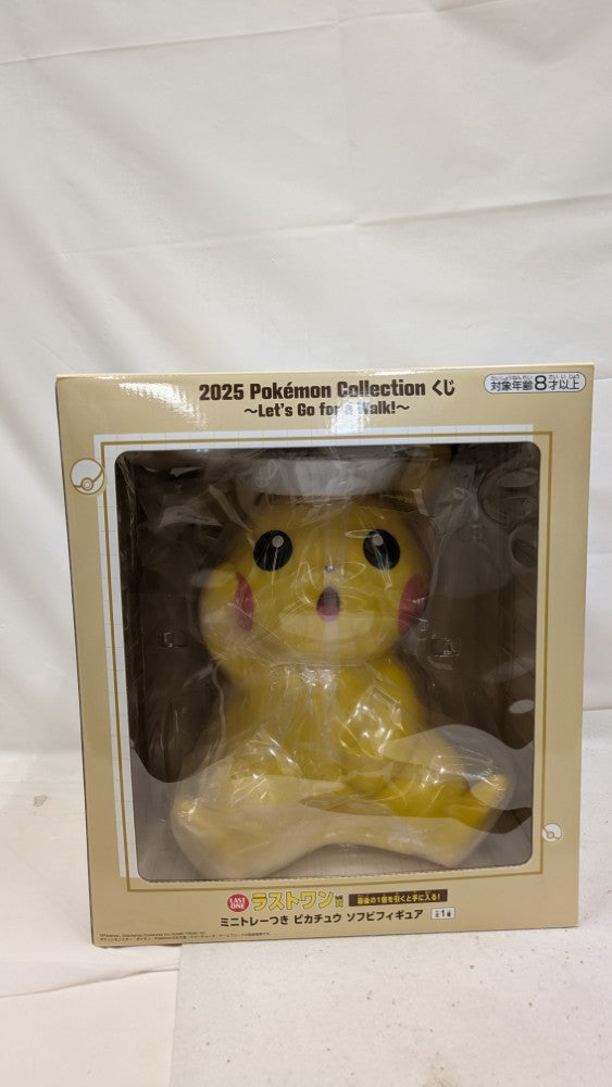 【中古】【未開封】ピカチュウ 「2025 Pokemon Collection くじ 〜Let’s Go for a Walk!〜」ラストワン賞 ソフビ＜フィギュア＞（代引き不可）6537