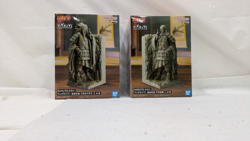 【中古】【未開封】【セット】終末の谷「NARUTO-ナルト-」 フィグライフ! うちはマダラ/千手柱間＜フィギュア＞（代引き不可）6537