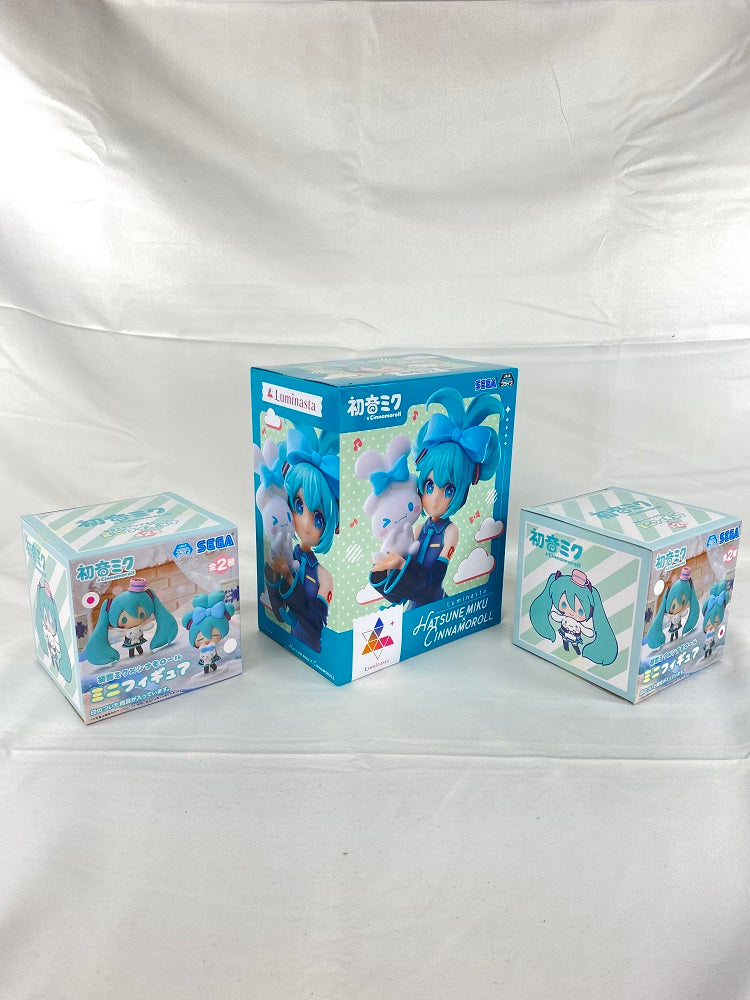 【中古】【未開封】【セット】初音ミク＆シナモロールフィギュア３体セット＜フィギュア＞（代引き不可）6541