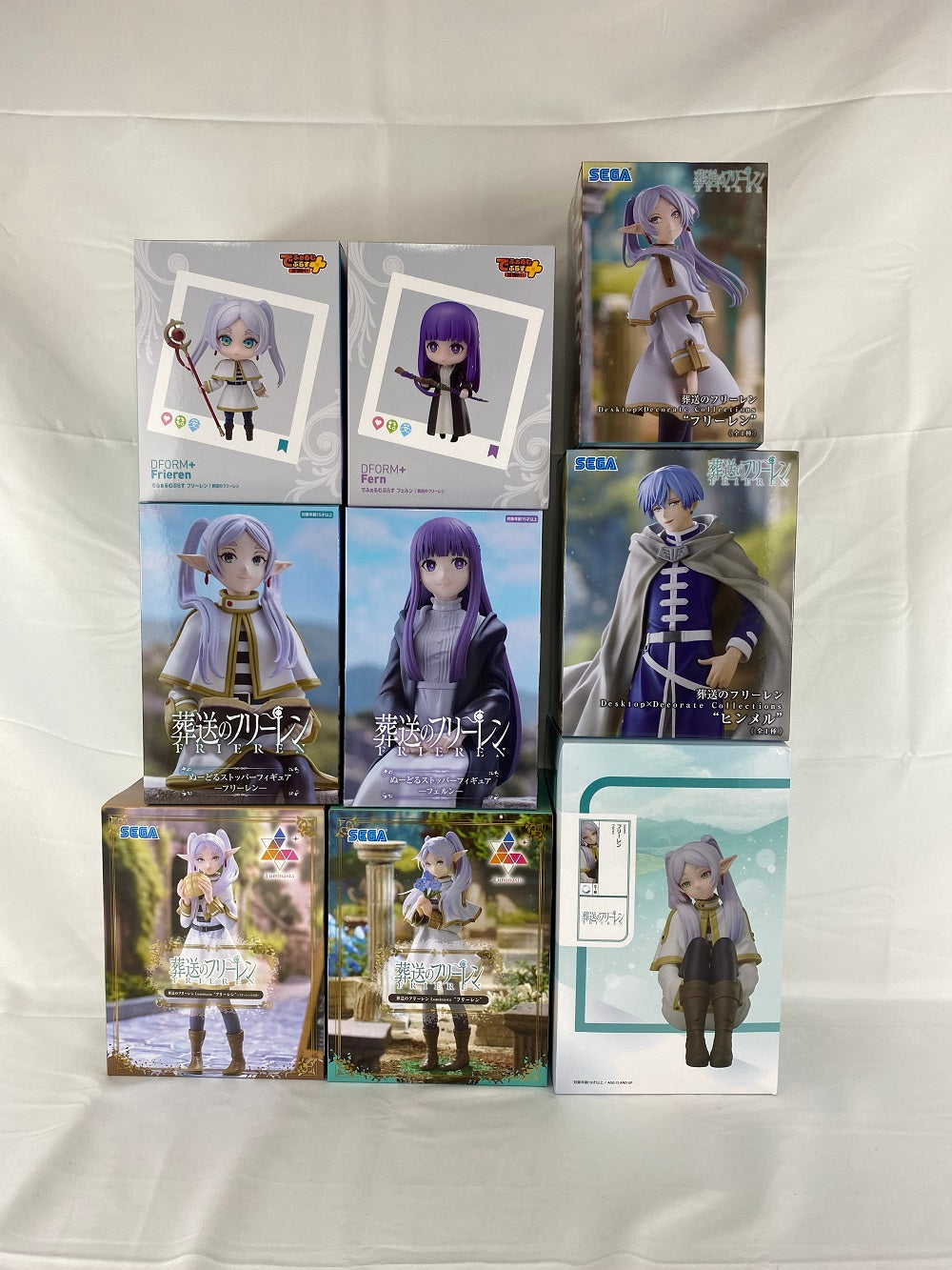 【中古】【未開封】【セット】「葬送のフリーレン」でふぉるむぷらす、Desktop×Decorate  Collections、ぬーどるストッパー、Luminasta「フリーレン」「フェルン」「ヒンメル」9種セット＜フィギュア＞（代引き不可）6541