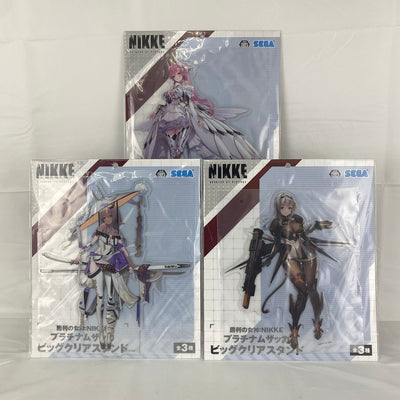 【中古】【未開封】【セット】プラチナムザッカビッグクリアスタンド 「勝利の女神：NIKKE」全3種セット ＜コレクターズアイテム＞（代...