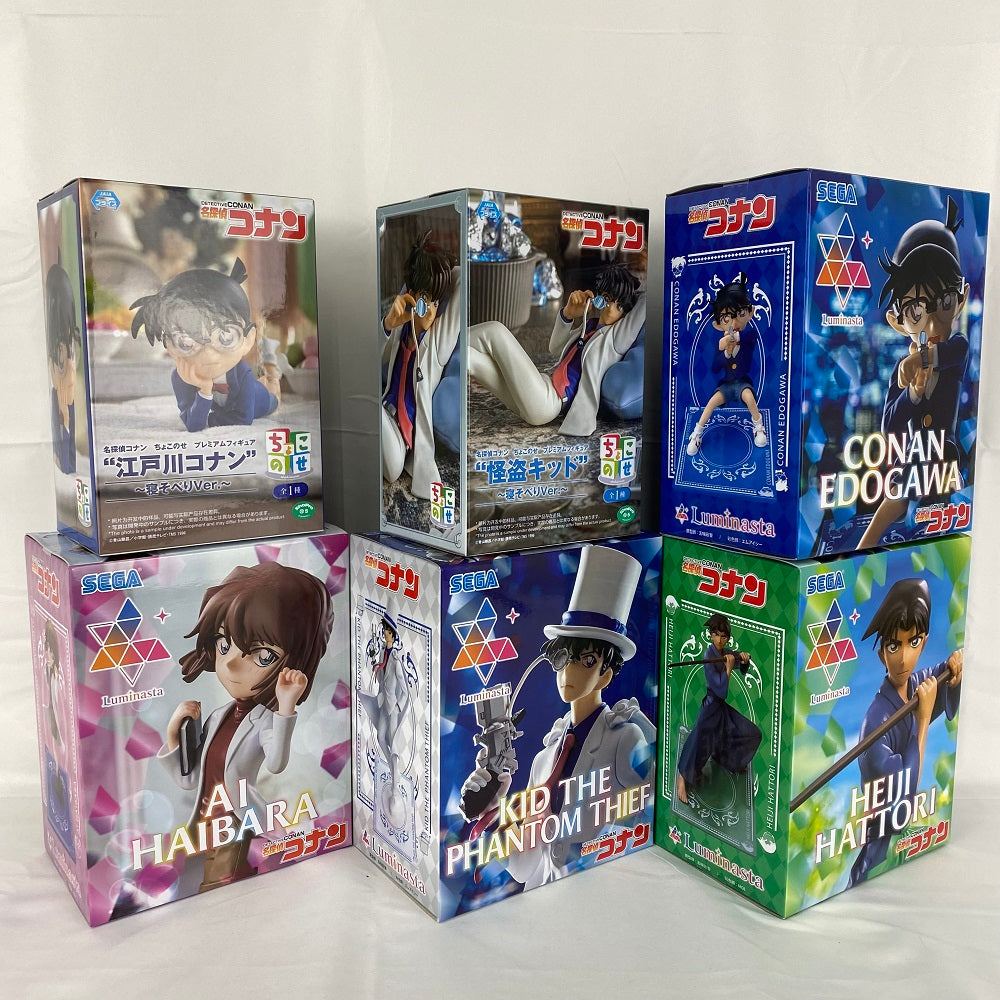 【中古】【未開封】【6体セット】「名探偵コナン」 ちょこのせプレミアムフィギュア＆「名探偵コナン」  Luminasta＜フィギュア＞（代引き不可）6541