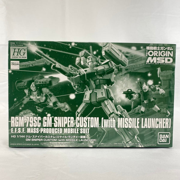 【中古】【未組立】1/144 HG RGM-79SC ジム・スナイパーカスタム(ミサイル・ランチャー装備) 「機動戦士ガンダム THE ORIGIN MSD」 プレミアムバンダイ限定 [5058847]＜プラモデル＞（代引き不可）6541