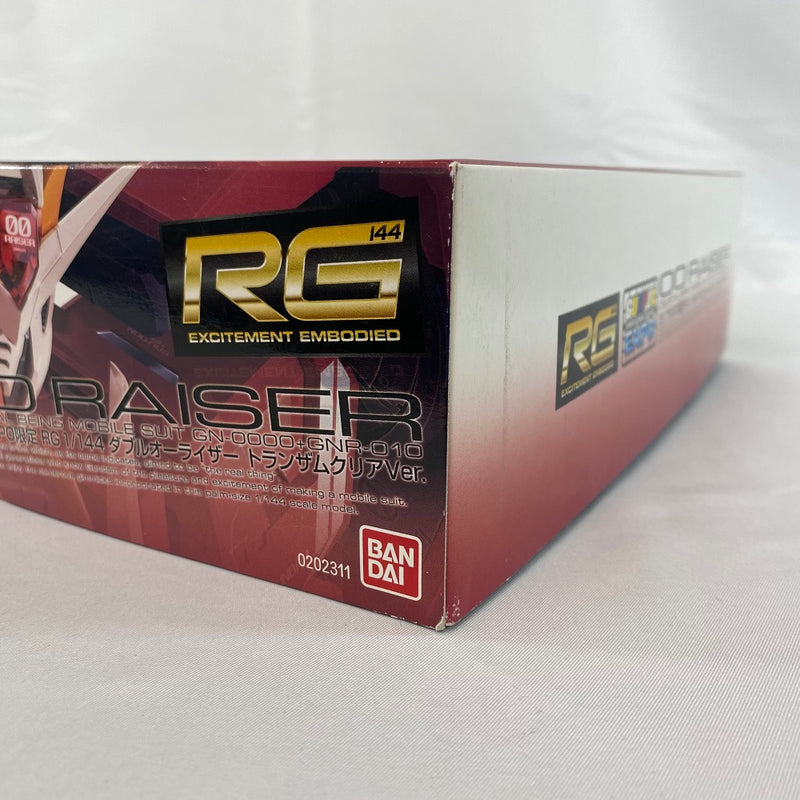 【中古】【未組立】1/144 RG GN-0000+GNR-010 ダブルオーライザー トランザムクリアVer. 「機動戦士ガンダム00(ダブルオー)」 ガンプラEXPO ワールドツアージャパン 2015限定 [0202311]＜プラモデル＞（代引き不可）6541