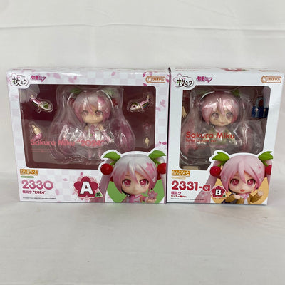 【中古】【未開封】【セット】ねんどろいど 桜ミク “2024” 「グッスマくじ 桜ミク“2024”」 A賞 ・セーラー服 Ver. B...