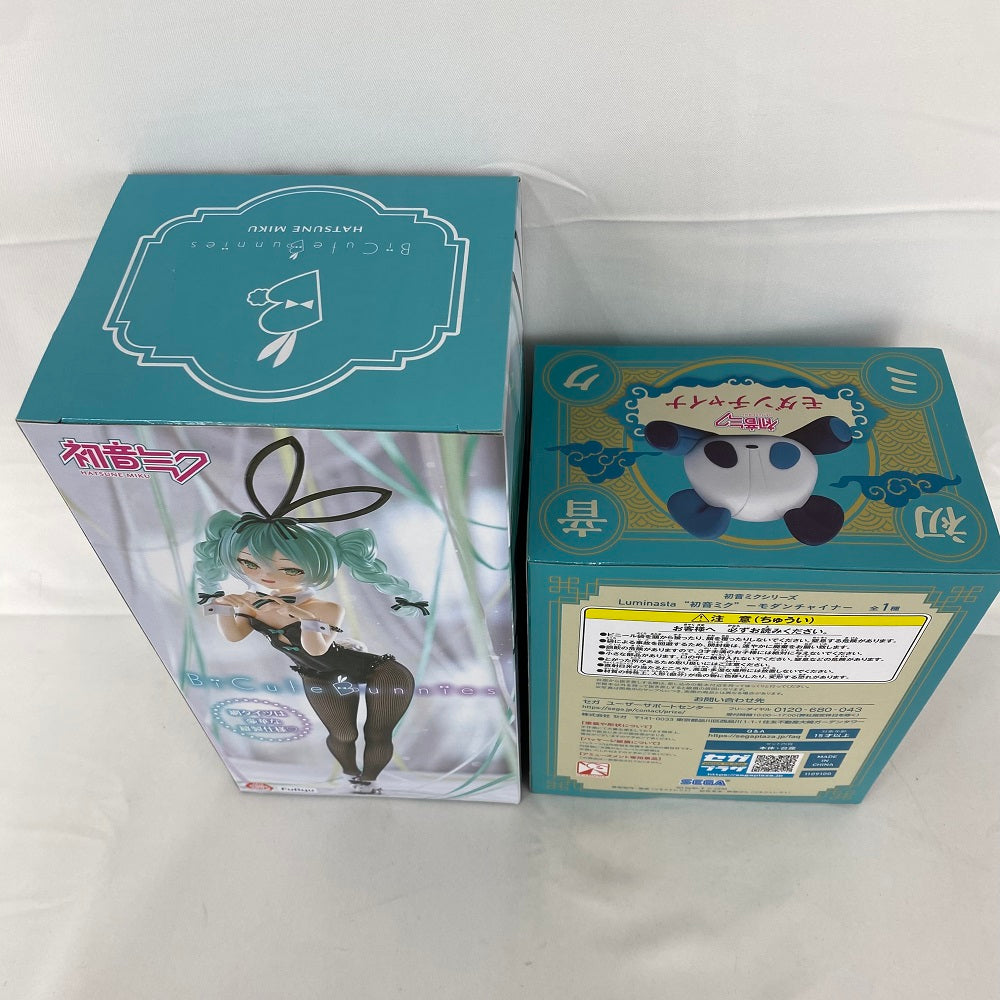 【中古】【未開封】【セット】初音ミク 「VOCALOID」 BiCute Bunnies Figure-rurudo ver.-＆「初音ミクシリーズ」  Luminasta“初音ミク”-モダンチャイナ-＜フィギュア＞（代引き不可）6541