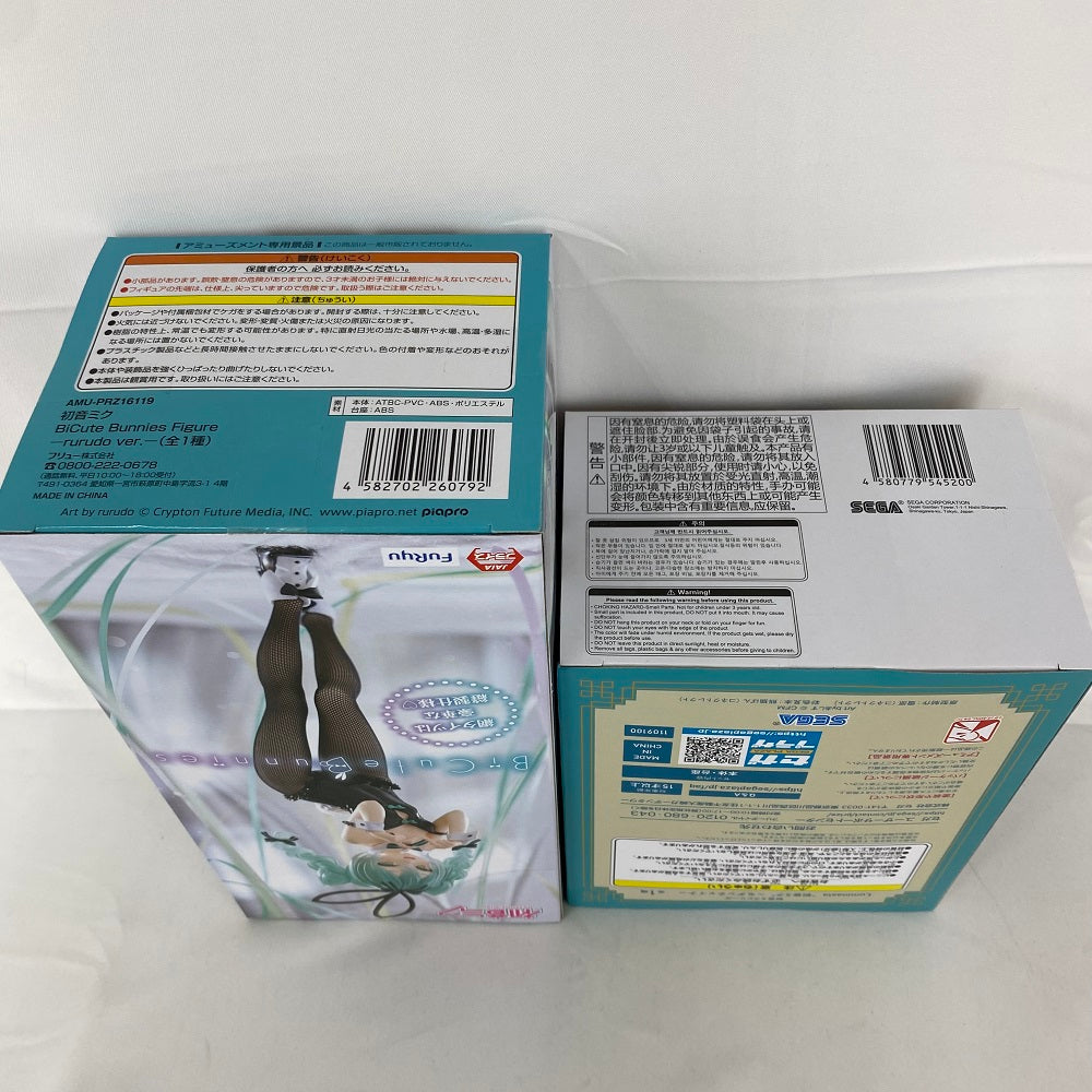 中古】【未開封】【セット】初音ミク 「VOCALOID」 BiCute Bunnies Figure-rurudo ver.-＆「初音ミク