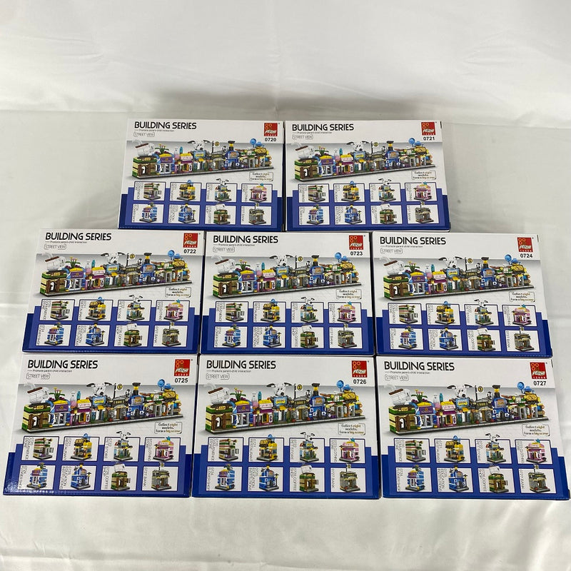 【中古】【未開封】【セット】peizhi ブロックアーケード　BUILDING SERIES　8点セット＜おもちゃ＞（代引き不可）6541