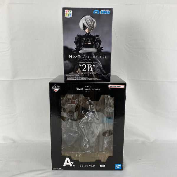 【中古】【未開封】【セット】「NieR：Automata Ver1.1a」 ちょこのせプレミアムフィギュア“2B”＆一番くじ A賞 2B フィギュア＜ フィギュア＞（代引き不可）6541