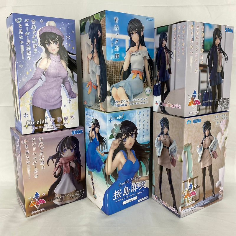 【中古】【未開封】【セット】「青春ブタ野郎はバニーガール先輩の夢を見ない」桜島麻衣 フィギュア 6種セット＜フィギュア＞（代引き不可）6541