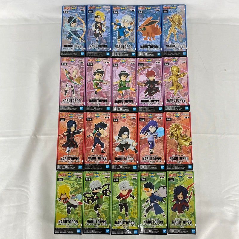 【中古】【未開封】【セット】「NARUTO-ナルト-　NARUTOP99　ワールドコレクタブルフィギュアvol.2~5」の全5種４セット 計20個セット＜フィギュア＞（代引き不可）6541