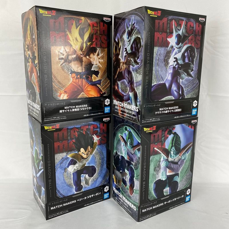 【中古】【未開封】【セット】 「ドラゴンボールZ」 MATCH MAKERS 超サイヤ人 孫悟空VSクウラ  ベジータVSザーボン 4種セット＜フィギュア＞（代引き不可）6541