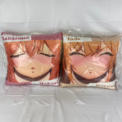 【中古】【未開封】【セット】全2種セット キス顔スクエアクッション 「君のことが大大大大大好きな100人の彼女」＜コレクターズアイテム...