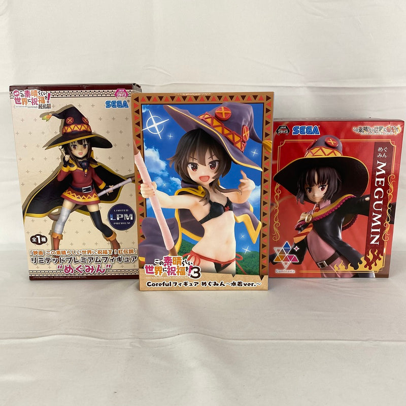 【中古】【未開封】【セット】「このすばらしい世界に祝福を！」めぐみん 3種セット＜フィギュア＞（代引き不可）6541