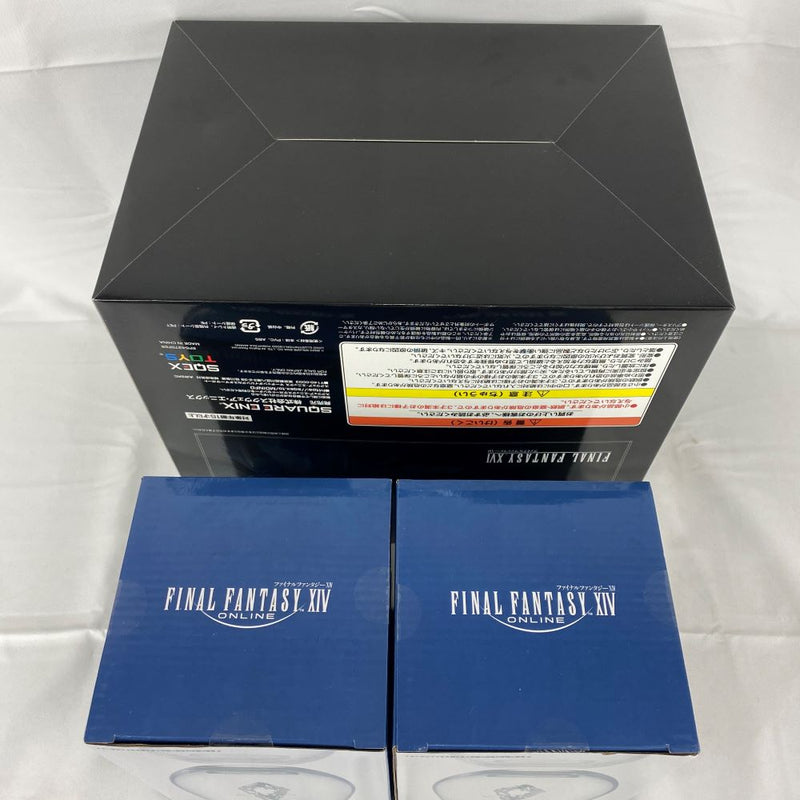 【中古】【未開封】【セット】「ファイナルファンタジーXIV」発売記念くじ A賞　召喚獣シヴァ  ジオラマフィギュア＋マザークリスタル LEDコースター＆グラスセット ＜フィギュア＞（代引き不可）6541