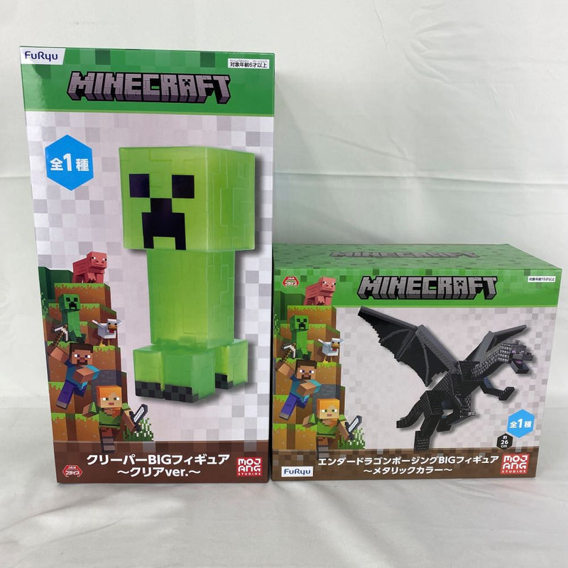 【中古】【未開封】【セット】「MINECRAFT -マインクラフト-」クリーパー＆エンダードラゴン＜フィギュア＞（代引き不可）6541