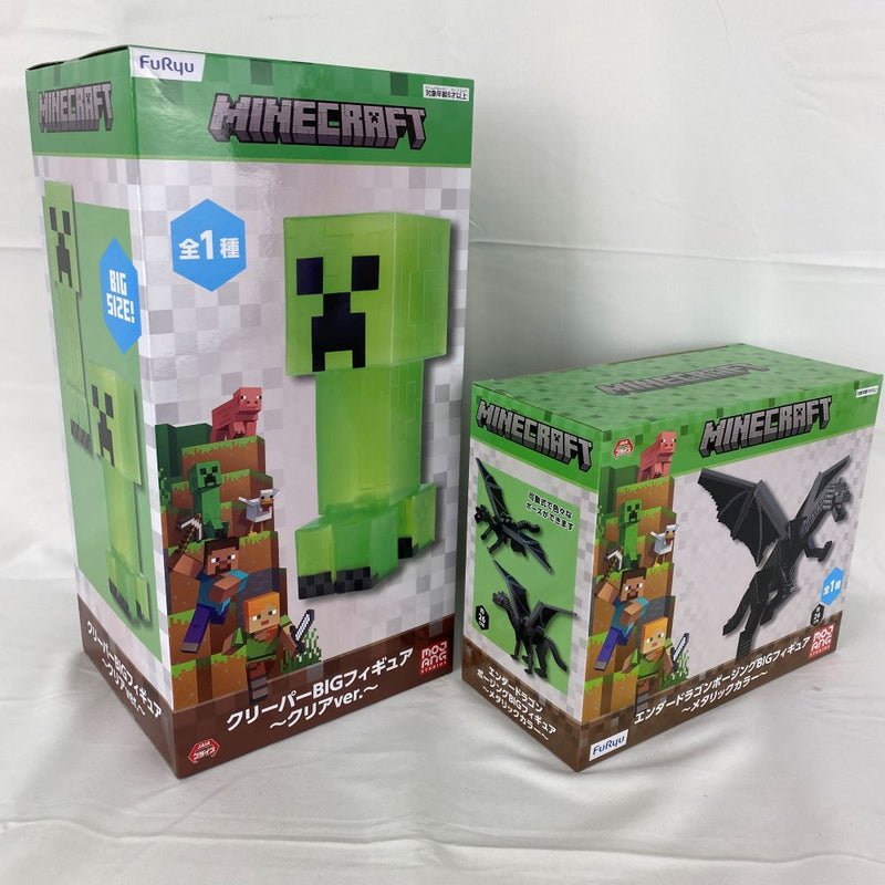 【中古】【未開封】【セット】「MINECRAFT -マインクラフト-」クリーパー＆エンダードラゴン＜フィギュア＞（代引き不可）6541