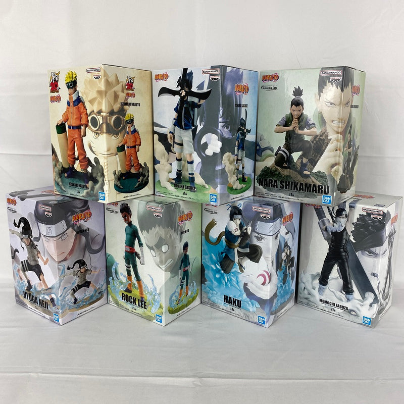 【中古】【未開封】【セット】「NARUTO-ナルト-」 Memorable Saga うずまきナルト＆うちはサスケ＆奈良シカマル＆日向ネジ＆ロック・リー＆白＆桃地再不斬＜フィギュア＞（代引き不可）6541