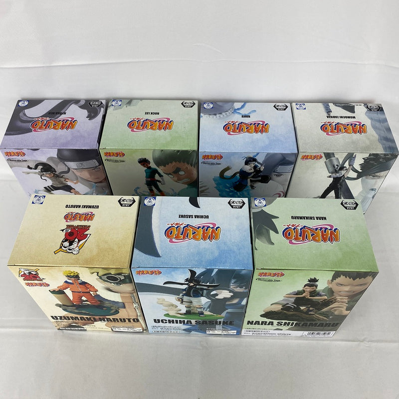 【中古】【未開封】【セット】「NARUTO-ナルト-」 Memorable Saga うずまきナルト＆うちはサスケ＆奈良シカマル＆日向ネジ＆ロック・リー＆白＆桃地再不斬＜フィギュア＞（代引き不可）6541